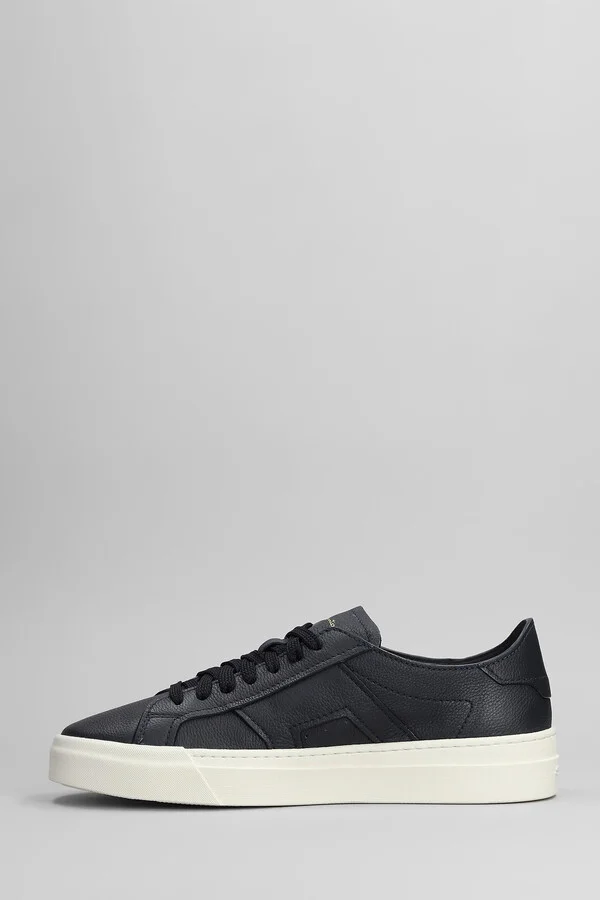 Dbs Sneakers In Blue Leather - Image 3
