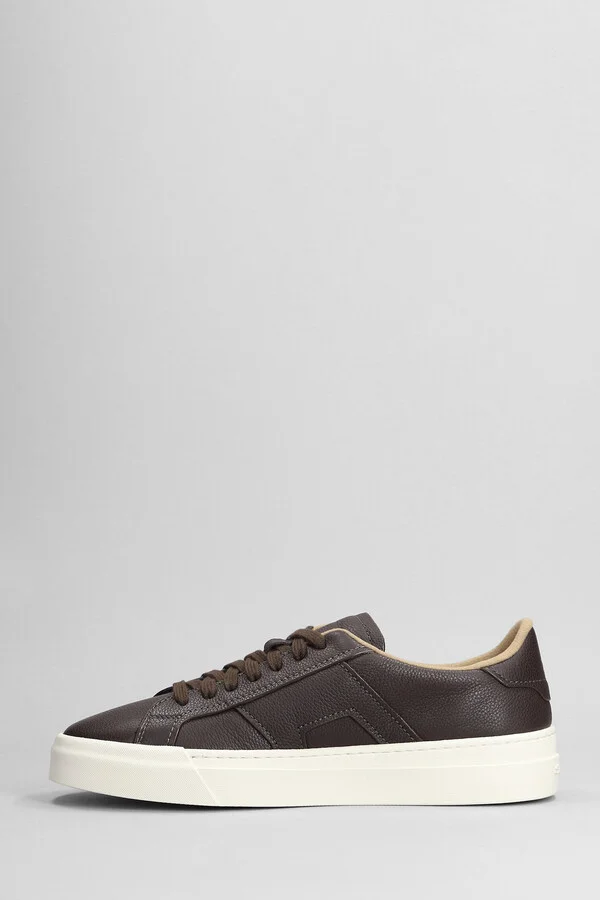 Dbs Sneakers In Brown Leather - Image 3