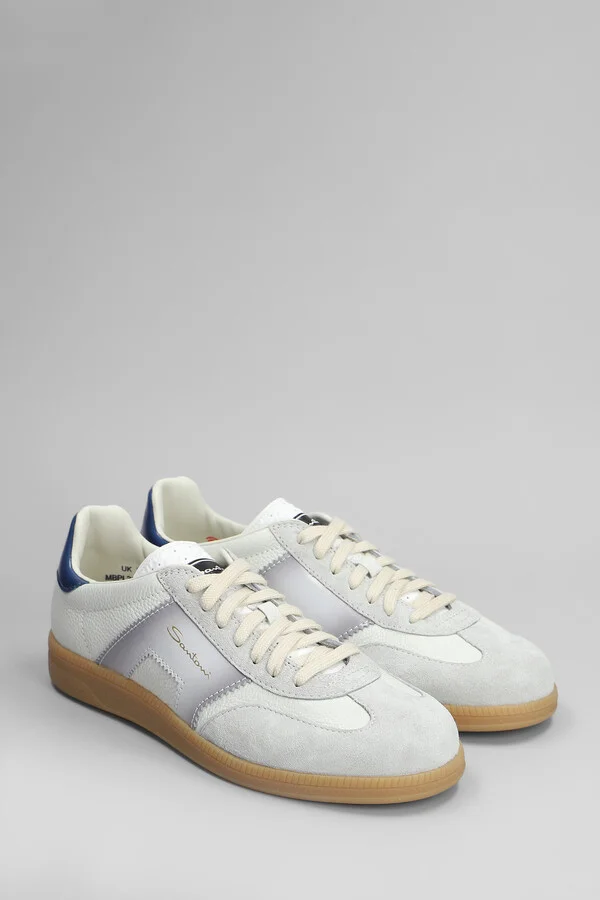 Dbs Sneakers In Grey Suede And Leather - Image 2