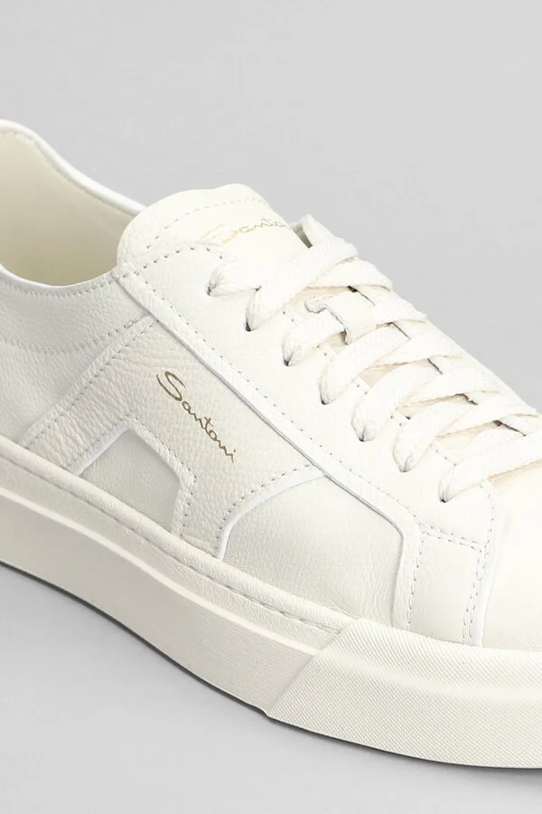Dbs Sneakers In White Leather - Image 5
