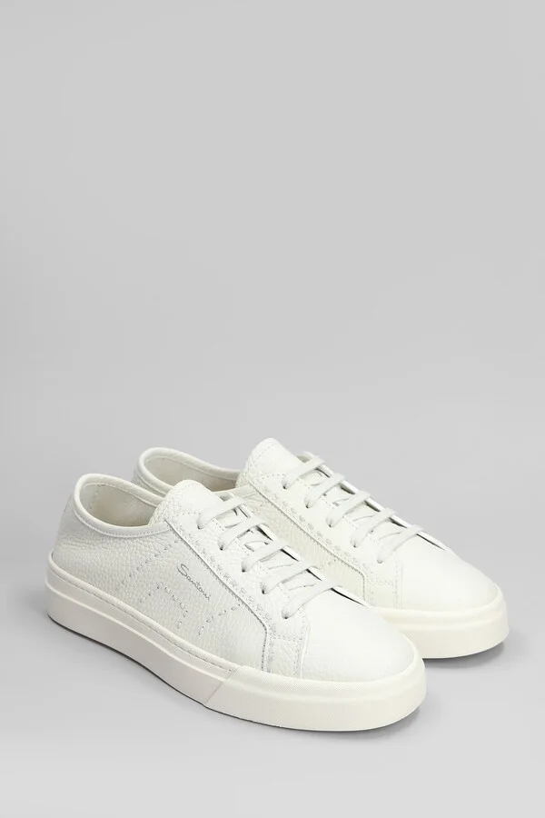 Dbs Sneakers In White Leather - Image 2