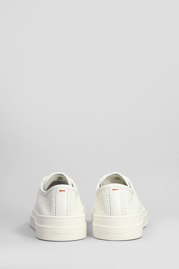Dbs Sneakers In White Leather - Image 4