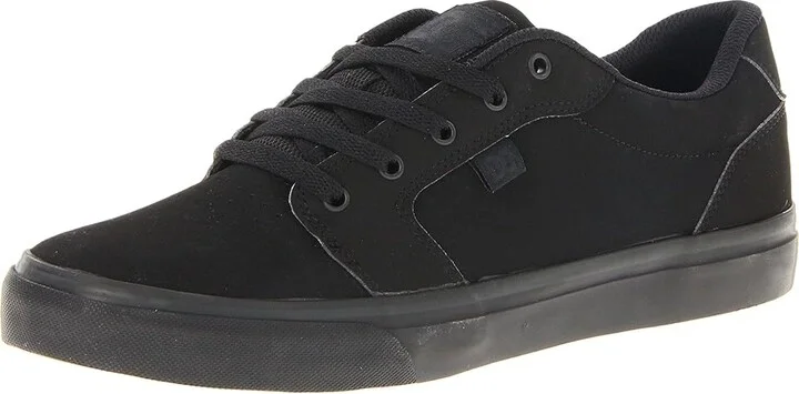 DC Anvil Men's Skate Shoes Black/Black : 6 D - Medium, Canvas/Leather/Suede - Image 2