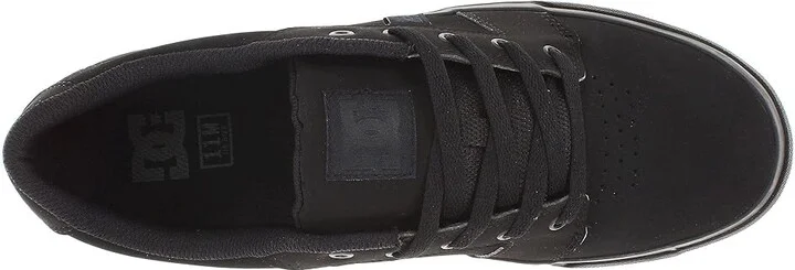 DC Anvil Men's Skate Shoes Black/Black : 6 D - Medium, Canvas/Leather/Suede - Image 3