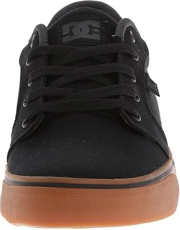 DC Anvil TX Men's Skate Shoes Black/Gum : 10 D - Medium, Canvas - Image 6