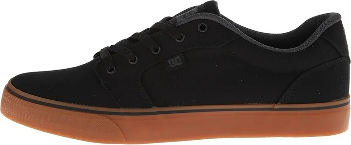 DC Anvil TX Men's Skate Shoes Black/Gum : 10 D - Medium, Canvas - Image 7