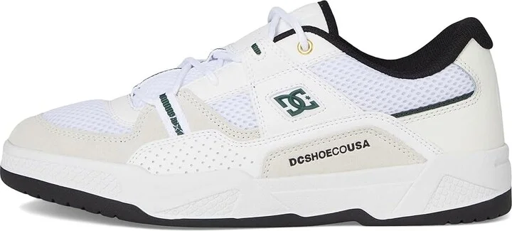 DC Construct Men's Shoes White/Black/Green : 11 D - Medium, Leather - Image 6