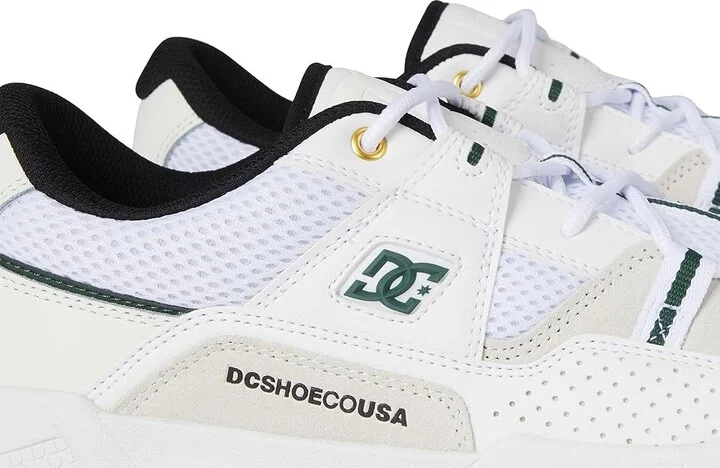 DC Construct Men's Shoes White/Black/Green : 11 D - Medium, Leather - Image 7