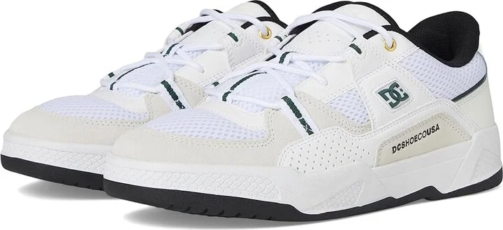 DC Construct Men's Shoes White/Black/Green : 11 D - Medium, Leather