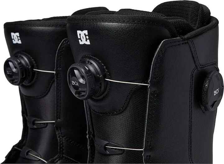 DC Control Dual BOA Snowboard Boots Men's Snow Shoes Black/Black/White : 8 D - Medium - Image 6
