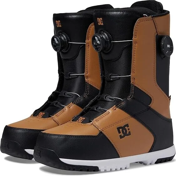 DC Control Dual BOA Snowboard Boots Men's Snow Shoes Wheat/Black : 8 D - Medium