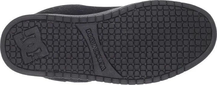 DC Court Graffik Men's Skate Shoes Black/Black/Black : 3 D - Medium, Leather - Image 4
