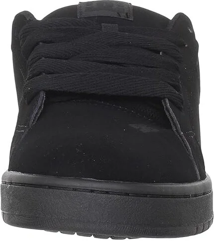 DC Court Graffik Men's Skate Shoes Black/Black/Black : 3 D - Medium, Leather - Image 6