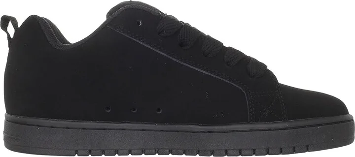 DC Court Graffik Men's Skate Shoes Black/Black/Black : 3 D - Medium, Leather - Image 8