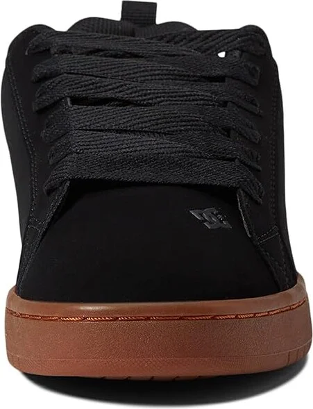DC Court Graffik Men's Skate Shoes Black/Gum : 6 D - Medium, Leather - Image 5