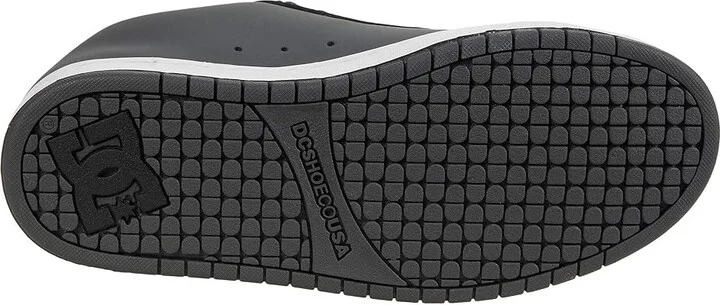 DC Court Graffik Men's Skate Shoes Dark Grey/Black/White : 10 D - Medium, Leather - Image 3
