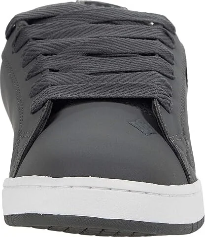 DC Court Graffik Men's Skate Shoes Dark Grey/Black/White : 10 D - Medium, Leather - Image 5