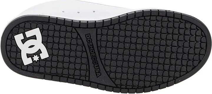 DC Court Graffik Men's Skate Shoes White/Black/Black : 10.5 D - Medium, Leather - Image 3