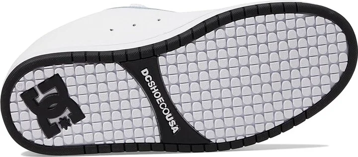 DC Court Graffik SQ Men's Skate Shoes White/Black/Black : 10 D - Medium, Suede - Image 3