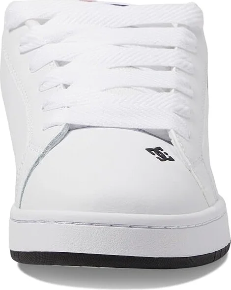 DC Court Graffik SQ Men's Skate Shoes White/Black/Black : 10 D - Medium, Suede - Image 5