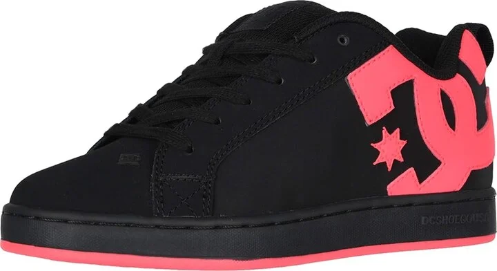 DC Court Graffik W Women's Skate Shoes Black/Hot Pink : 10 B - Medium - Image 2