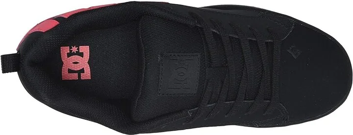 DC Court Graffik W Women's Skate Shoes Black/Hot Pink : 10 B - Medium - Image 3