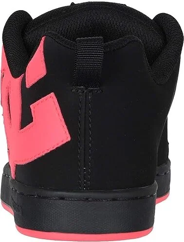 DC Court Graffik W Women's Skate Shoes Black/Hot Pink : 10 B - Medium - Image 5