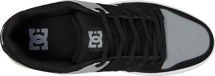 DC Court Graffik W Women's Skate Shoes Black/White Stencil : 10.5 B - Medium - Image 2