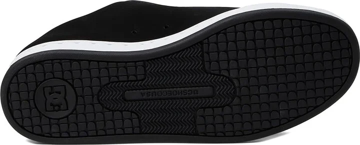 DC Court Graffik W Women's Skate Shoes Black/White Stencil : 10.5 B - Medium - Image 3