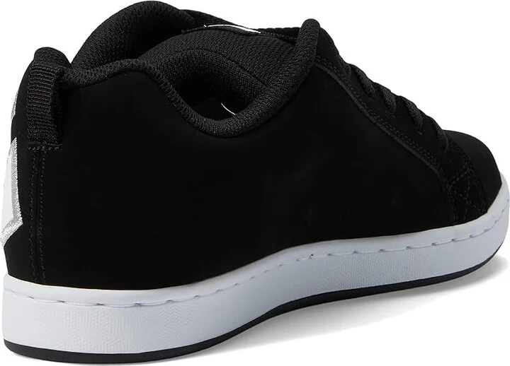 DC Court Graffik W Women's Skate Shoes Black/White Stencil : 10.5 B - Medium - Image 4