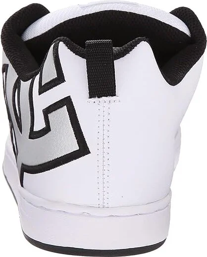 DC Court Graffik W Women's Skate Shoes White/Metallic Silver : 9 B - Medium - Image 5
