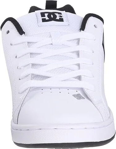 DC Court Graffik W Women's Skate Shoes White/Metallic Silver : 9 B - Medium - Image 6
