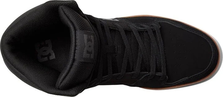 DC Cure Casual High-Top Skate Shoes Sneakers Men's Shoes Black/Gum 1 : 10 D - Medium, Suede/Leather - Image 2