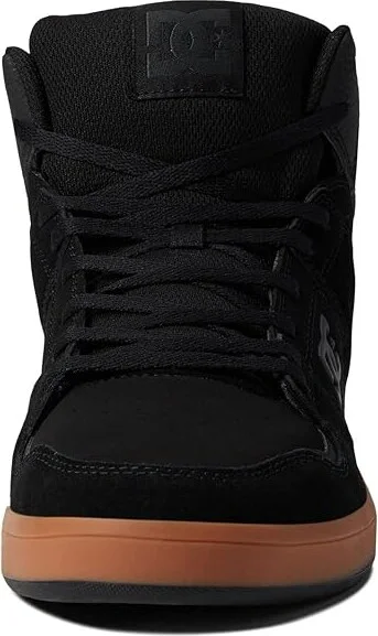 DC Cure Casual High-Top Skate Shoes Sneakers Men's Shoes Black/Gum 1 : 10 D - Medium, Suede/Leather - Image 5