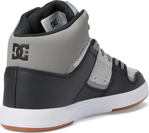 DC Cure Casual High-Top Skate Shoes Sneakers Men's Shoes Dark Grey/Light Grey : 10 D - Medium, Suede/Leather - Image 4
