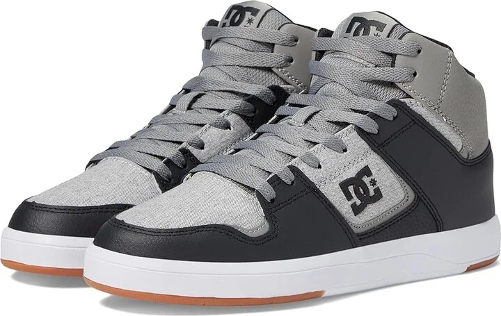 DC Cure Casual High-Top Skate Shoes Sneakers Men's Shoes Dark Grey/Light Grey : 10 D - Medium, Suede/Leather