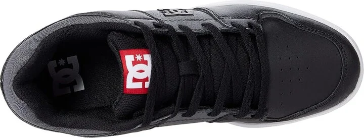 DC Cure Casual Low Top Skate Shoes Sneakers Men's Shoes Black/Grey : 10 D - Medium, Suede/Leather - Image 2