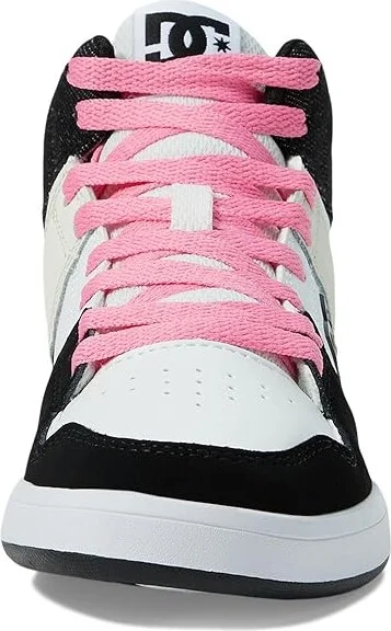 DC DC Shoes Cure Hi Top Women's Shoes Black/Crazy Pink/Denim : 10.5 B - Medium, Leather - Image 5
