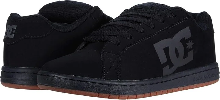 DC Gaveler Casual Low Top Skate Shoes Sneakers Men's Shoes Black/Gum : 7.5 D - Medium, Textile/Leather