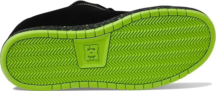 DC Gaveler Casual Low Top Skate Shoes Sneakers Men's Shoes Black/Lime Green : 10 D - Medium, Textile/Leather - Image 3