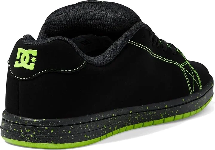 DC Gaveler Casual Low Top Skate Shoes Sneakers Men's Shoes Black/Lime Green : 10 D - Medium, Textile/Leather - Image 4