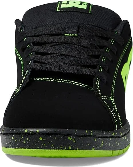 DC Gaveler Casual Low Top Skate Shoes Sneakers Men's Shoes Black/Lime Green : 10 D - Medium, Textile/Leather - Image 5