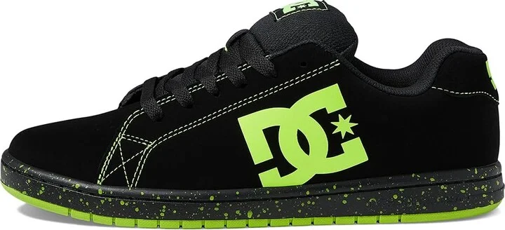 DC Gaveler Casual Low Top Skate Shoes Sneakers Men's Shoes Black/Lime Green : 10 D - Medium, Textile/Leather - Image 6
