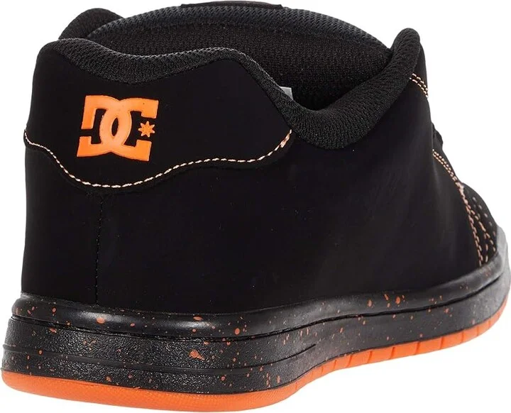DC Gaveler Casual Low Top Skate Shoes Sneakers Men's Shoes Black/Orange : 10 D - Medium, Textile/Leather - Image 4