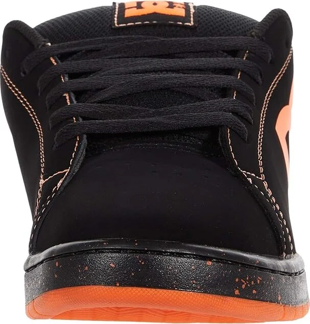 DC Gaveler Casual Low Top Skate Shoes Sneakers Men's Shoes Black/Orange : 10 D - Medium, Textile/Leather - Image 5