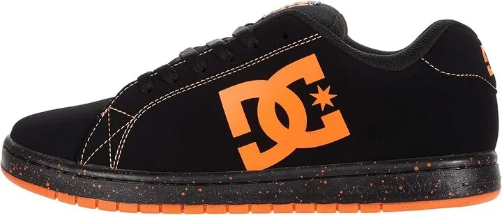 DC Gaveler Casual Low Top Skate Shoes Sneakers Men's Shoes Black/Orange : 10 D - Medium, Textile/Leather - Image 6