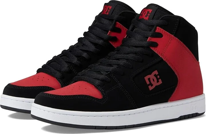 DC Manteca 4 Hi Men's Shoes Black/Red : 10 D - Medium, Leather