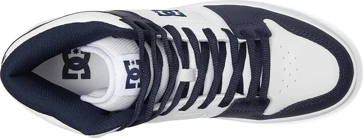 DC Manteca 4 Hi Men's Shoes White/Navy : 12 D - Medium, Leather - Image 2