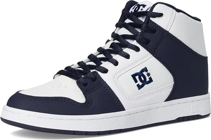 DC Manteca 4 Hi Men's Shoes White/Navy : 12 D - Medium, Leather - Image 5