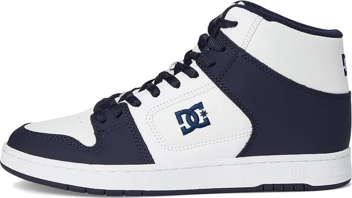 DC Manteca 4 Hi Men's Shoes White/Navy : 12 D - Medium, Leather - Image 6